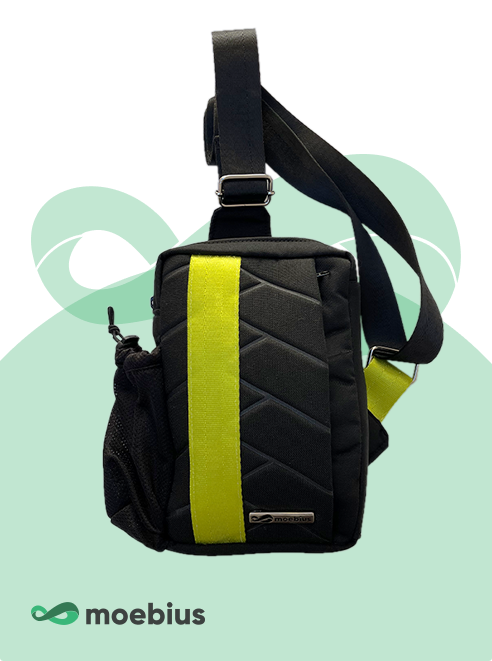 morral cruzado porta botella